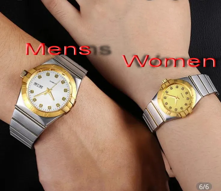 

Famous Brand New Men Women Automatic Mechanical Watch Gold Silver White Stainless Steel Sapphire Glass Back 40mm 35mm AAA+