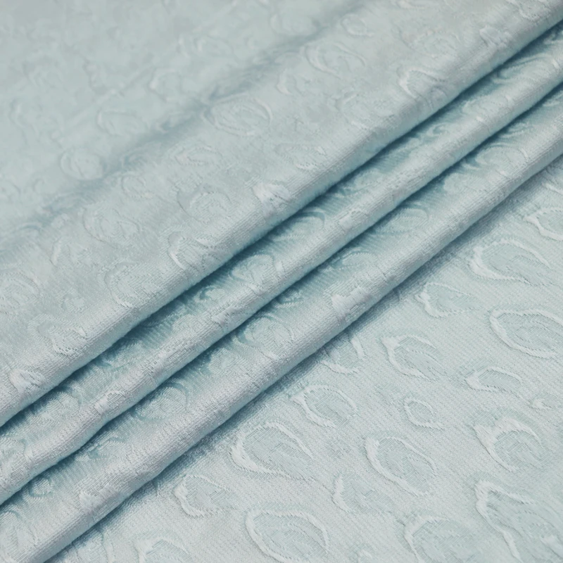 100 см* 105 см Шелковая, шерстяная ткань мягкий жаккардовый костюм текстиль элегантный синий