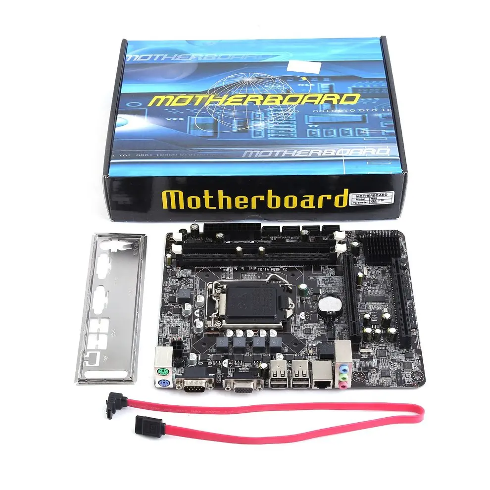 Профессиональная материнская плата H55 A1 LGA 1156 DDR3 Оперативная память 8 ГБ доска настольного компьютера материнская плата 6-канальный материнская плата