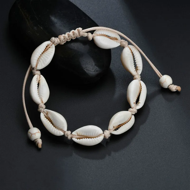 Lolede-tobilleras para mujer, joyería con conchas para pies, pulsera de playa para pies descalzos, correa de tobillo, accesorios bohemios
