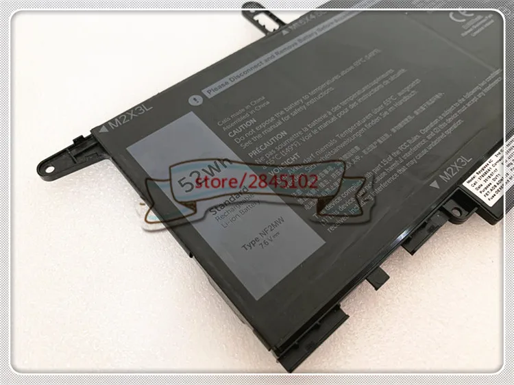 GYIYGY 7,6 V 52Wh NF2MW Аккумулятор для ноутбука Dell