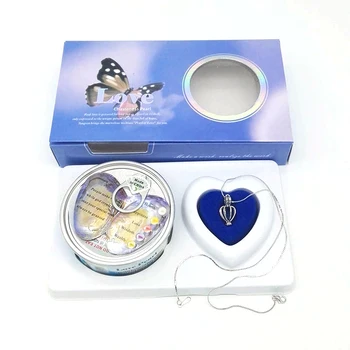 

OMGALA Pearl Necklace Wish Boxes Natural Freshwater Pearl Pendant Women Fashion Cage Holder Necklace Oyster for Christmas Gift