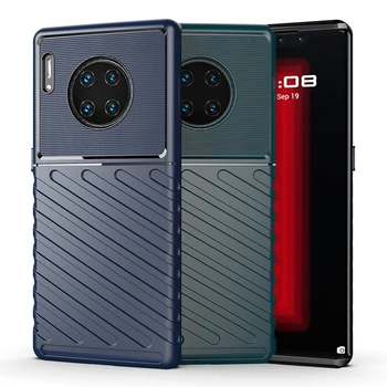 

50pcs/lot For Huawei Mate 30 Pro Mate 30 RS Armor Tough Rugged Thunder Series Soft TPU Case For Huawei P30 Pro Mate 20 Pro