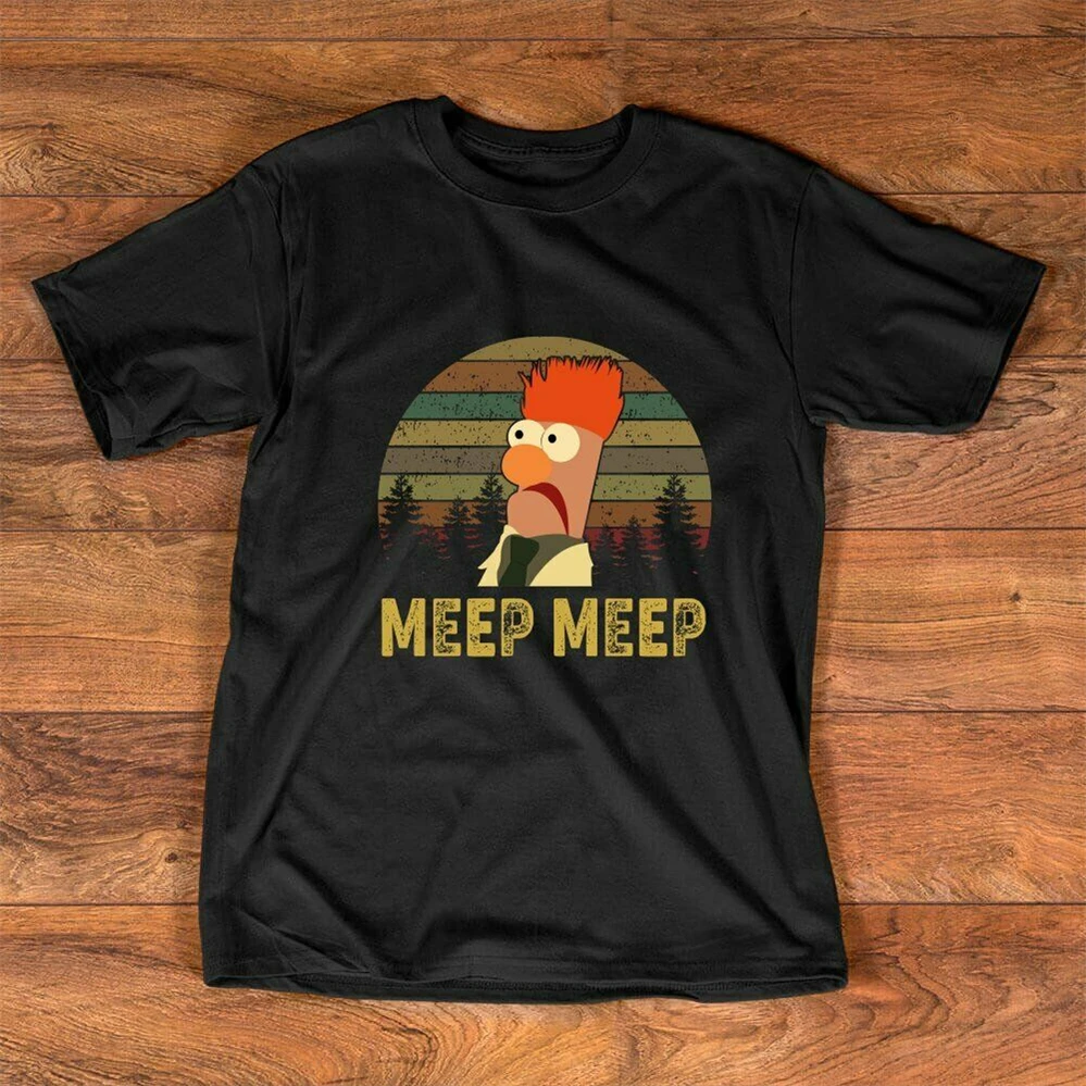 Meep Vintage T-Shirt  The Muppet Show Film T Shirt Hip-Hop Tee | Мужская одежда