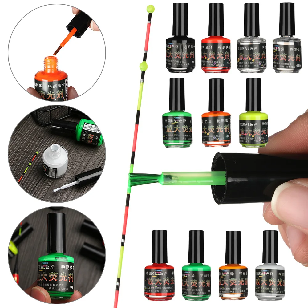 New Colorful Fishing Floats DIY Fluorescent Paint Tail Painting Indicator Visualable Buoy Tackle Accessory | Спорт и развлечения
