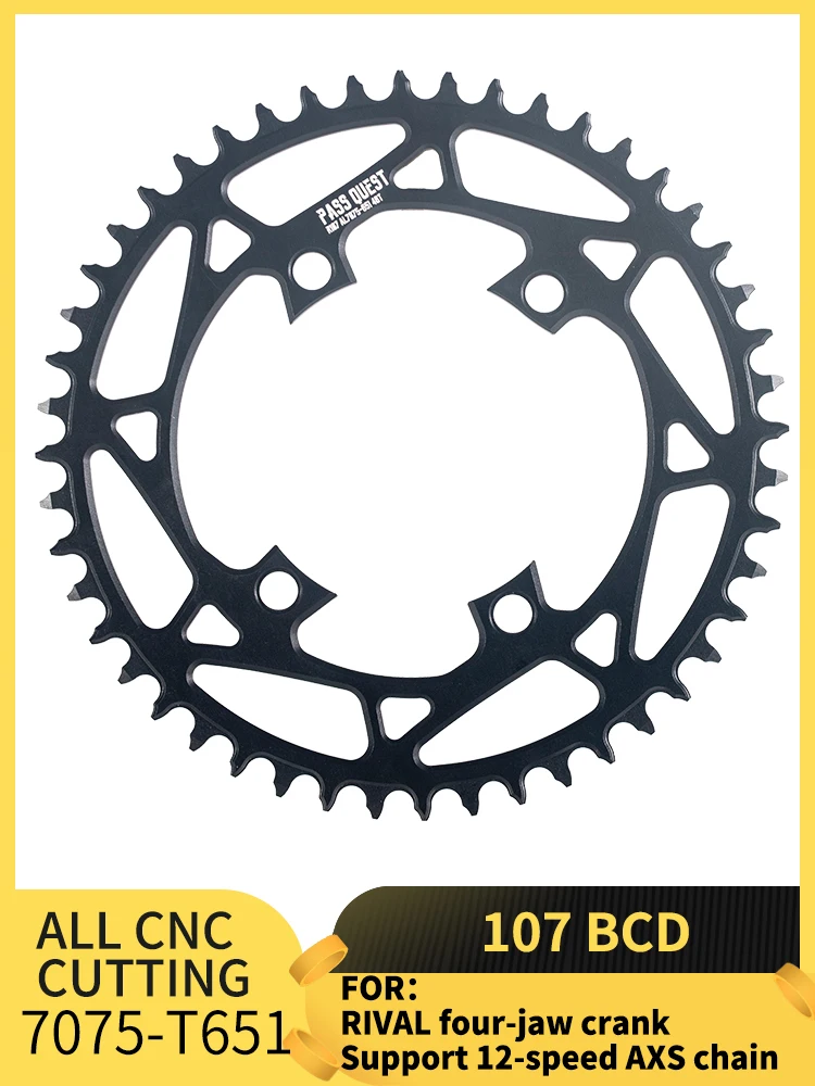 Круглая Звездочка R 107BCD для sram rival 107 bcd MTB горного велосипеда 36-52T 12-скоростная цепь