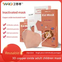 10/50pcs Copper Oxide Ion Children Adult Mouth Mask 3D Three-dimensional 5-layers Protection Reusable Mask Mascarillas 1