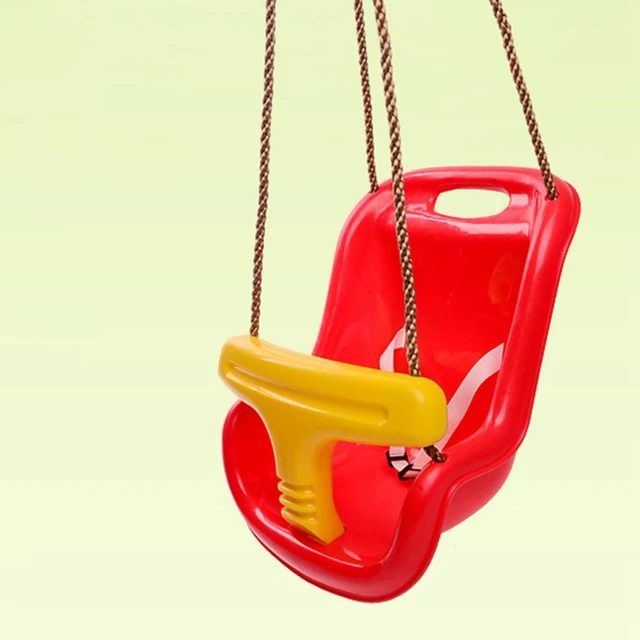 3 in 1 Indoor and Outdoor Children's Safety and Health Swing Children Toys Baby Seat Swing High Back PE Plastic Basket Fun Game 3