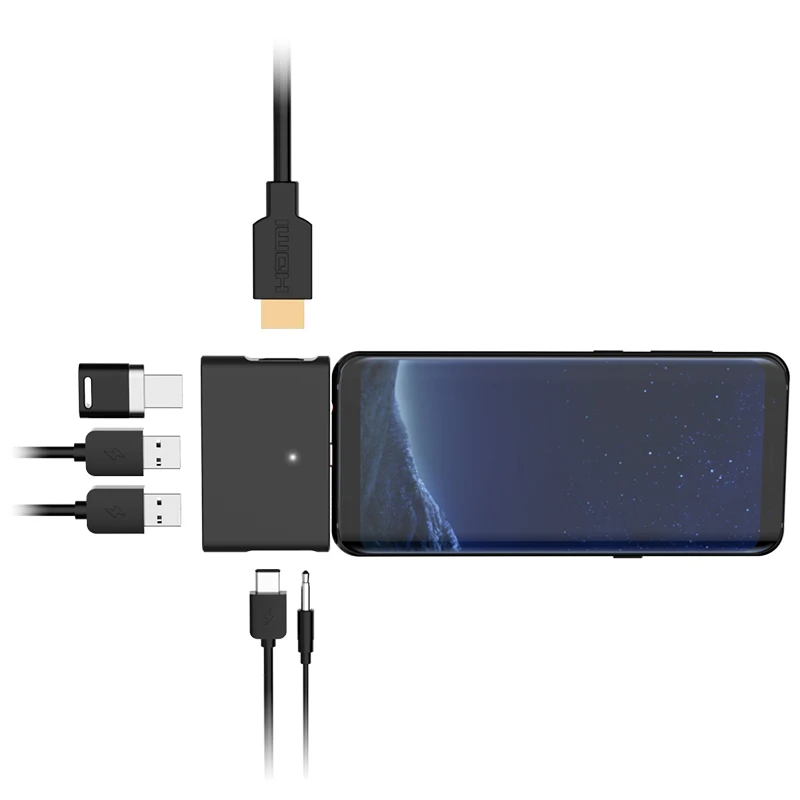 

USB Type C Type-C USB-C HUB To HDMI 4K USB 3.0 PD Charging 3.5mm Headphone Adapter For MacBook Air Pro Samsung S8