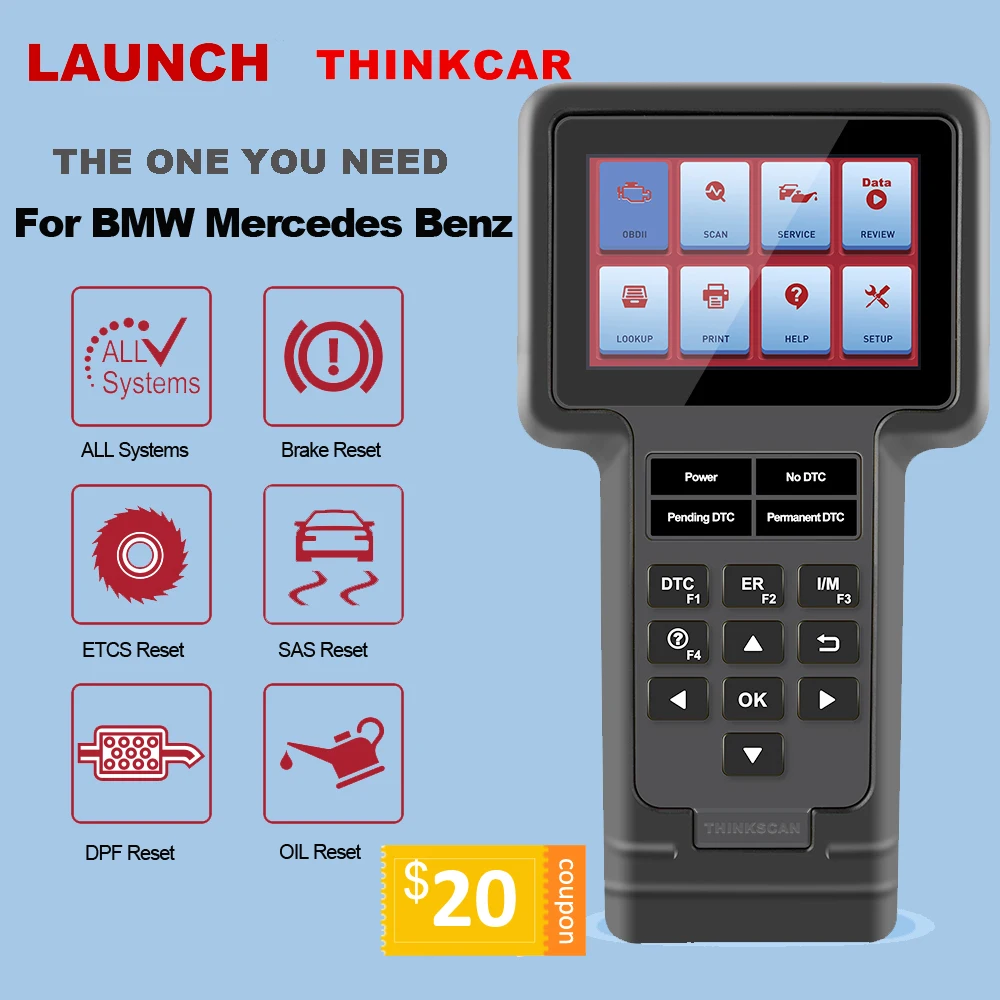 LAUNCH ThinkScan Thinkdiag automotriz сканер OBD2 для диагностики автомобилей полная система