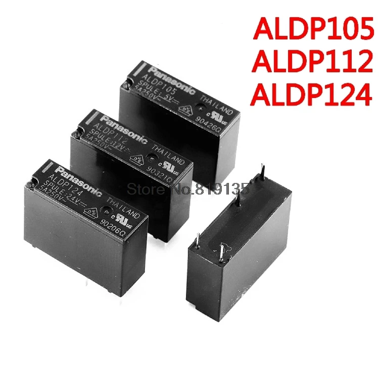 2 шт./лот реле ALDP105 ALDP112 ALDP124 5 в 12 В 24 В 5A 4PIN группа нормально открытый