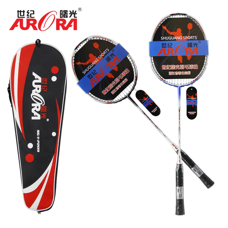 Badminton Racket Production Manufacturers Genuine Product Wholesale Badminton Racket Carbon Fiber One-piece Set Adult Children