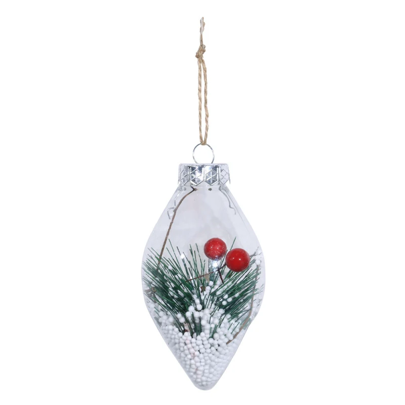 1 шт Рождественское украшение Рождественский шар подвеска Рождественская елка украшение кулон - Цвет: 01