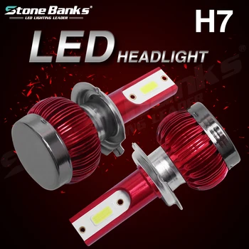 

Stone Banks H7 Car LED Headlights H4 H1 H11 9005 9006 H3 HB4 H8 HB3 H16 H13 HB1 HB5 Hi/Lo Beam Auto Light Bulbs Fog Lights Lamp