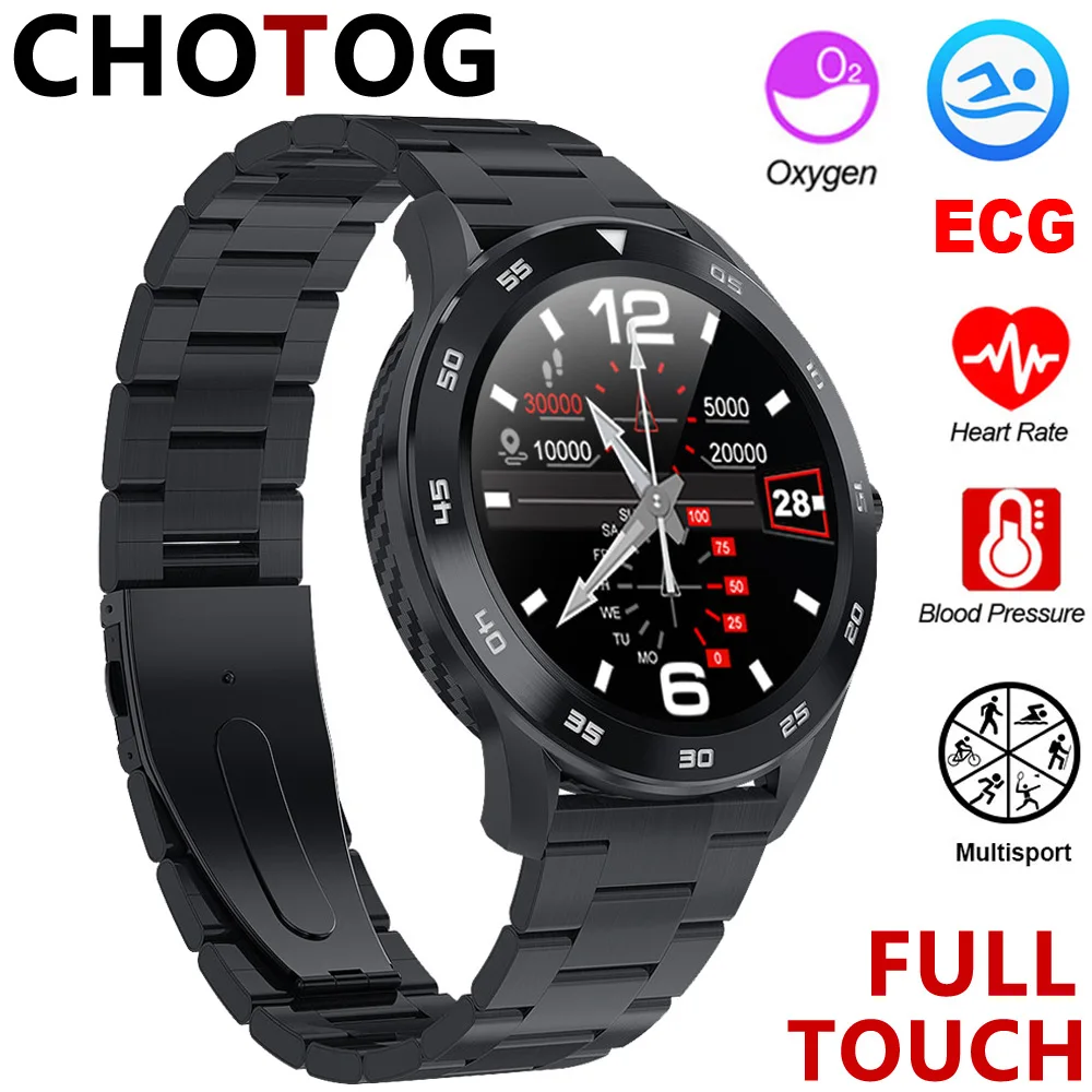 

2020 Full Touch Screen ECG Smart Watch Men Ip68 Waterproof Sport Smartwatch Women Pedometer Fitness Tracker Watch Blood Pressure