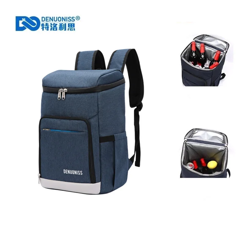 DENUONISS Suitable Picnic Cooler Backpack Thicken Waterproof Large Thermo Bag Refrigerator Fresh Keeping Thermal Insulated Bag