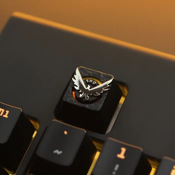

Zinc Aluminium Alloy Metal Stereoscopic Relief Translucent Mechanical Keyboard Key Cap Keycap for Whole Territory Blockade Game