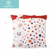 Happyflute 2 unids/set impermeable pañal de tela lavable para bebé bolsa de separación de ropa seca y húmeda Wetbag para viajes de playa y piscina