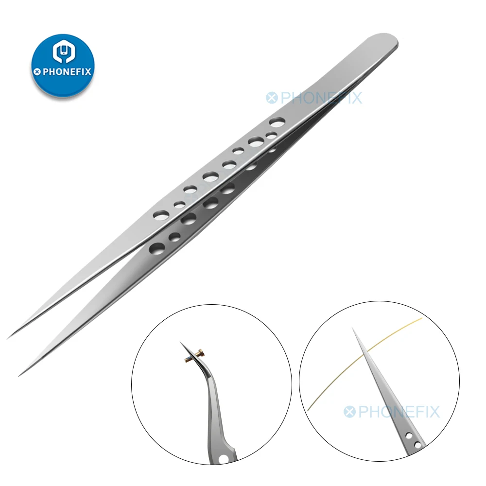 Precision Tweezers Electronics Industrial Anti-static Curved Straight Tip for Phone Repair Hand Tools Sets precision tweezers,esd anti static tweezers,phone repair tweezers