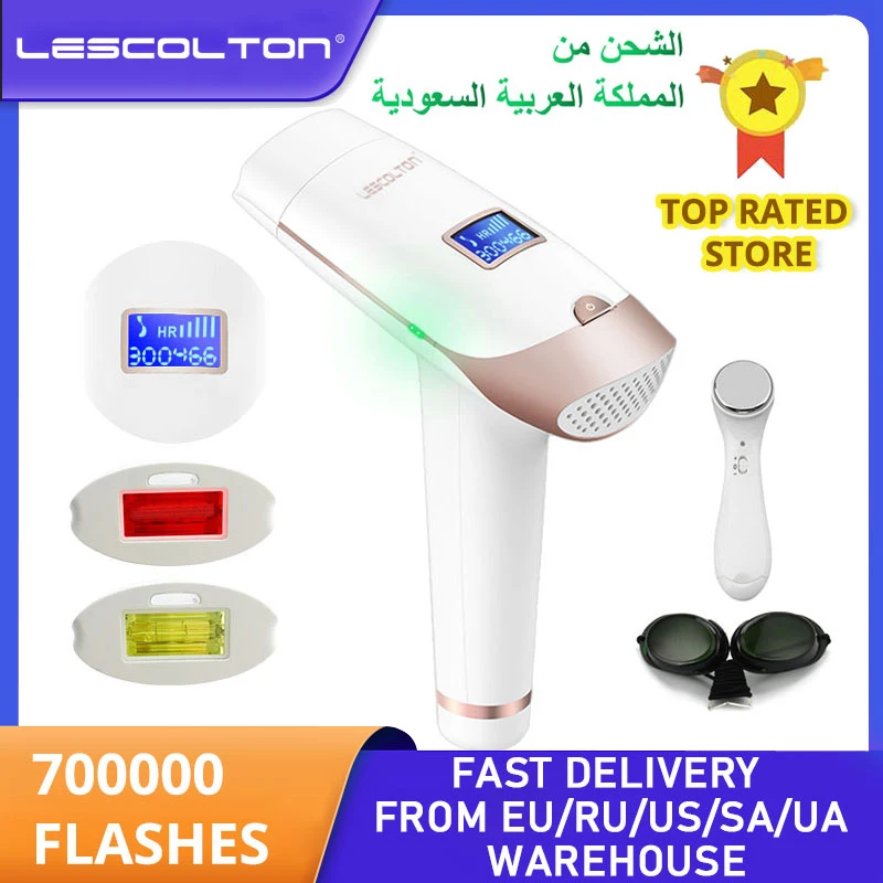 Lescolton 2in1 IPL Epilator Hair Removal LCD Display Machine T009i Laser Permanent Bikini Trimmer Electric Depilador a laser