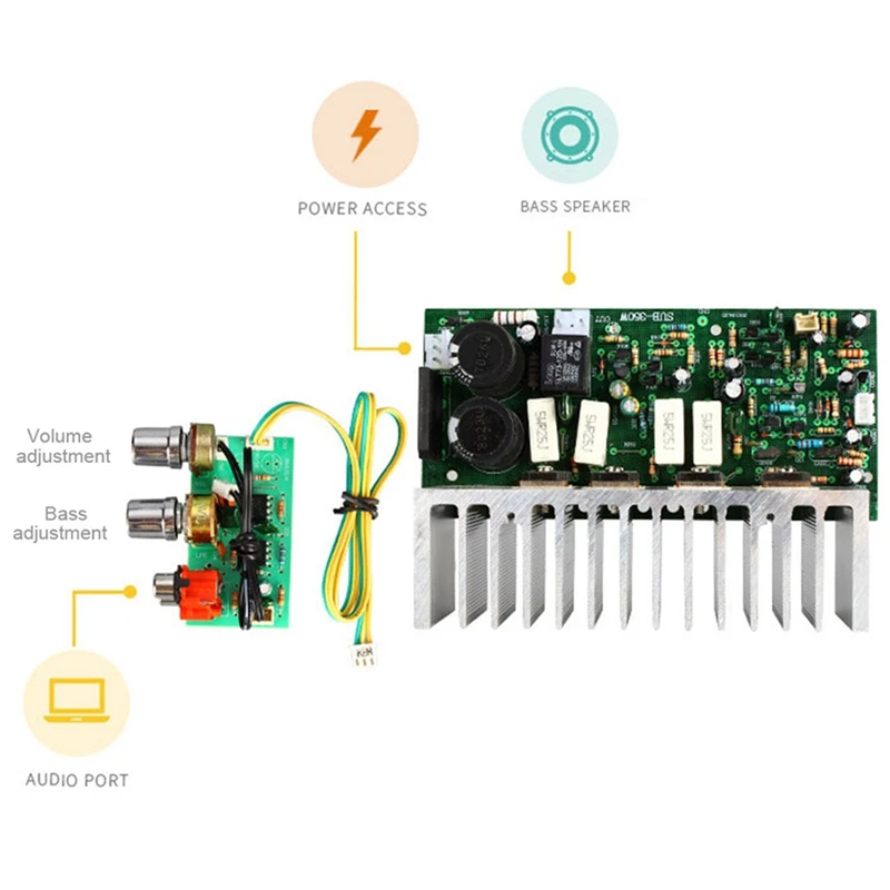 350 Вт сабвуфер усилитель доска Моно высокой мощности сабвуфер усилитель доска DIY сабвуфер динамик