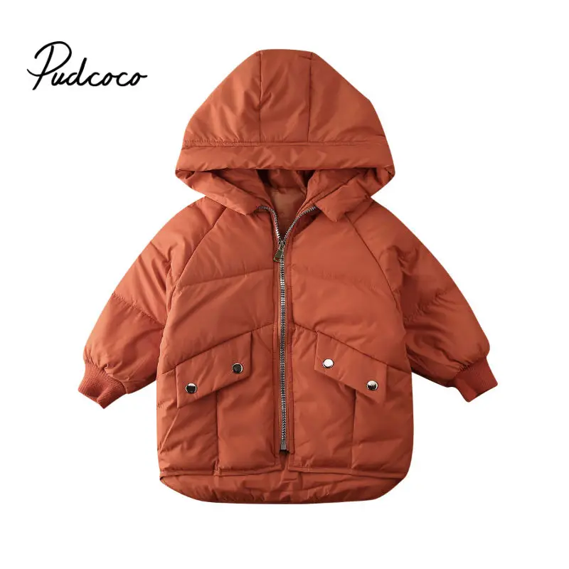  Brand Warm Winter Kids Hooded Jackets For Girls Boys Warm Thick Down Children's Coat Baby Outerwear