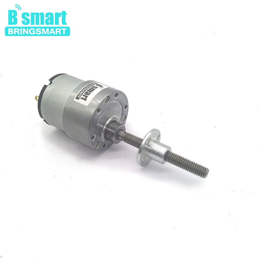 Bringsmart 12V Electirc длинный вал для мотора DC мотор 6V резьбовой вал для DIY частей JGB37-520 с фланцем