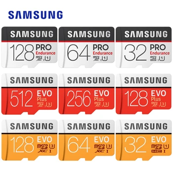 

SAMSUNG EVO Plus/PRO Enduran microsd card 512Gb 256G 128G 64G 32Gb EVO U3/U1 Class10 U1 microSDXC/SDHC EVO+ 16G 32Gb Memory Card