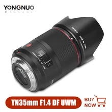 Yongnuo YN35mm 35Mm F1.4 Df Uwm Lens Autofocus Vaste Lens Voor Canon 6D 5D Mark Iv 70D 200D 6D Mark Ii T6 1300D 200D 70D 7D G7X