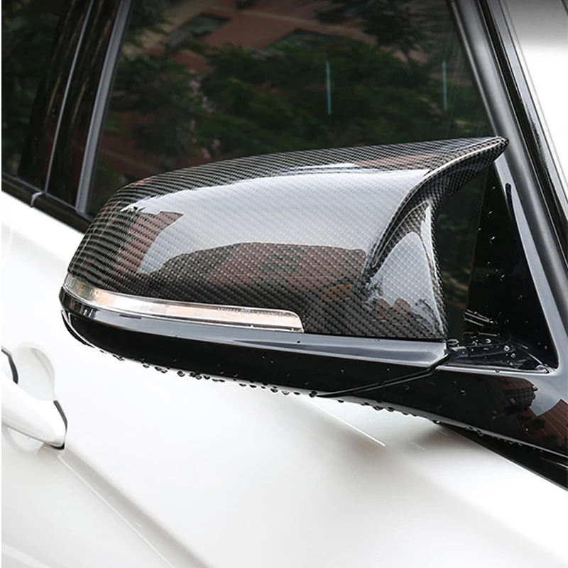 1 пара для BMW 2 серии F45 F46 220i 228i 2014 + X1 F48 F49 2016 Замена OX Horn Style Крышка зеркала из