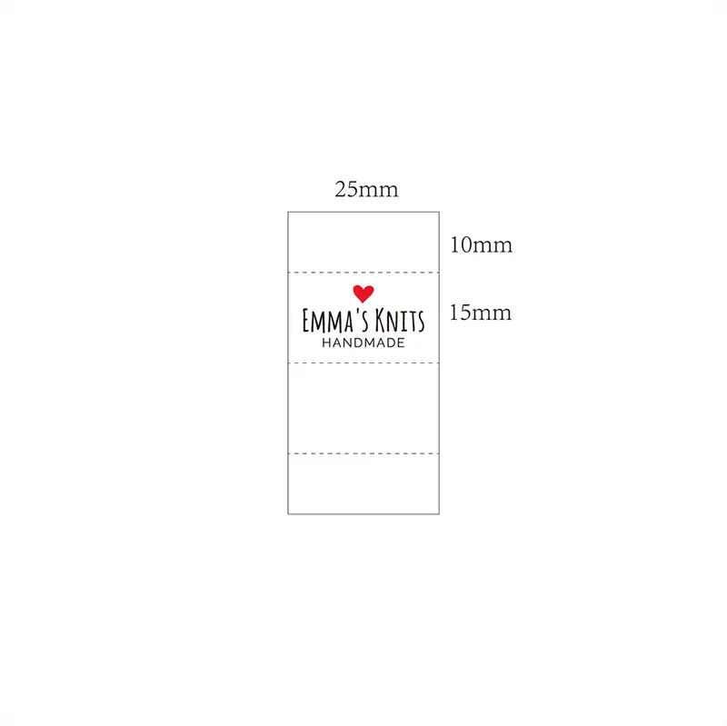 Custom Sewing label,  Logo or Text - fold Tags,  Personalized Brand , Printing Labels, Sew on Label  (MD3089) - Image 2