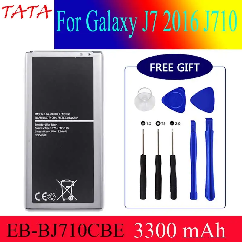 Сменный аккумулятор для Samsung Galaxy J7 2016 Edition J710 J710F J7108 J7109 мобильный телефон с