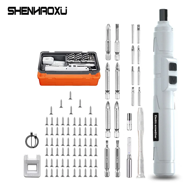 Cordless Electrical Screwdriver 3.6v Mini Power Tool Rechargeable Multifucntion Manual And Automatic 88 Pcs Bits Phone Repair