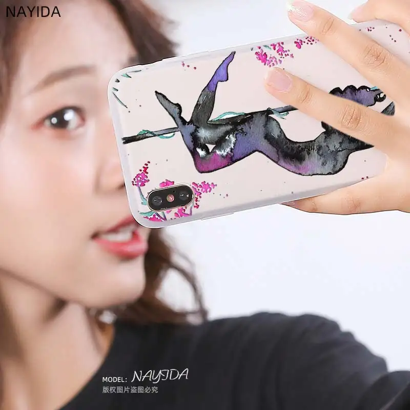 Модный мягкий чехол для Xiaomi Redmi 9A 8A 7A 6A Note 9 8 7 6 5 Pro 8T 9S Coque Pole dance Fitness|Бамперы| |
