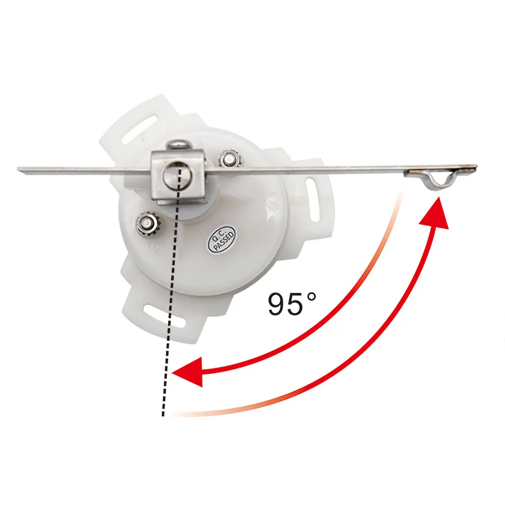 Waterproof 52mm Rudder Angle Indicator For Boat Marine 0-190 ohm With Rudder Angle Sensor 12V/24V