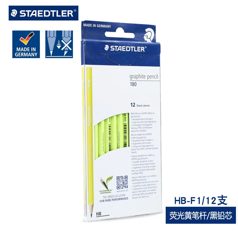 Staedtler WOPEX Noris School Pencils 180N Various Pack Sizes HB & 2B Grade  Sketching Drawing Pencils 6, 12, 36, Class Pack of 72 