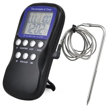 

Digital Food Probe Oven Thermometer Timer Temperature Sensor Cooking Baking Drop shipping