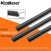 KOSOO-Escobillas de limpiaparabrisas, recambios de goma natural de 6mm para parabrisas de vehículos, accesorios con tiras sin estructura que incluyen 2 unidades, 26