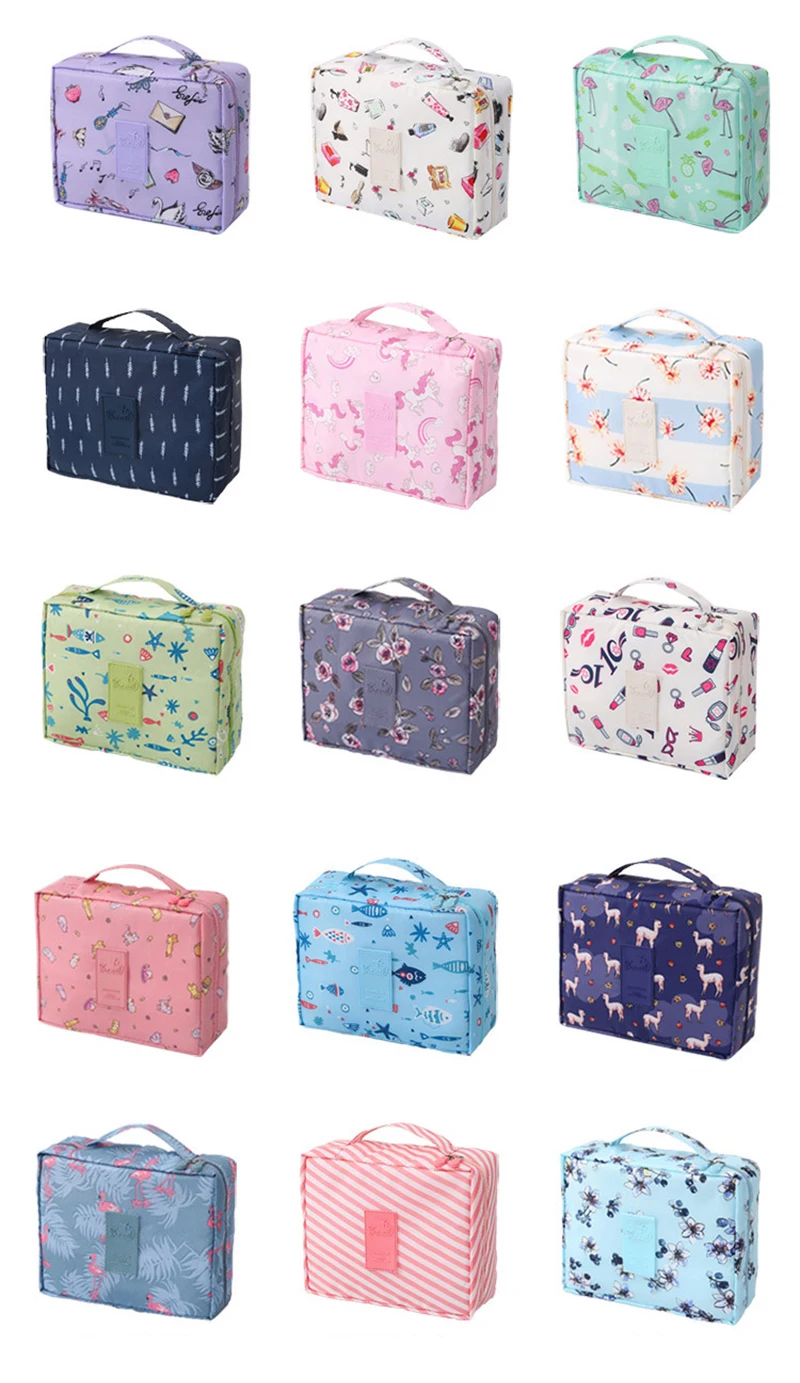 Mujer bolsas de maquillaje, segnoras Multifunción viaje, mujeres maquillaje organizador bolso Cosmetico neceser portortil al aire