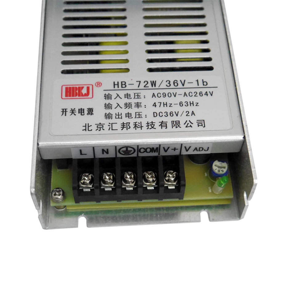 Free Shipping AC90V-264V Slim Switching transformator 72W DC 36V 2A Universal Regulated power supply for led strip light lamp