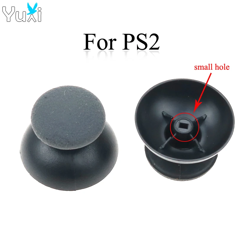 Yuxi 4Pcs Analog 3D Thumb Sticks Joystick Cover Small Hole Thumb Sticks Cap Per Sony Playstation 2 Controller Ps2