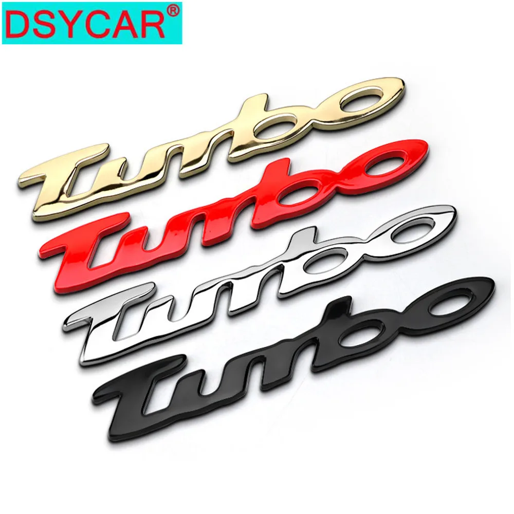 DSYCAR 1 шт. 3D металлический турбо автомобильный боковое крыло задний багажник