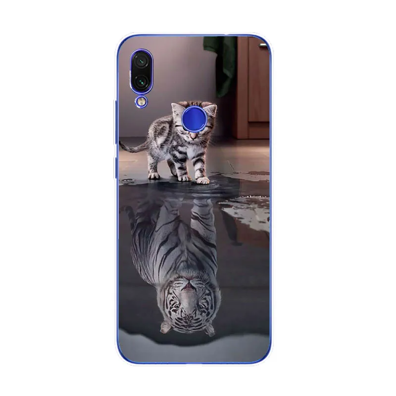 Mềm TPU Cho Xiaomi Redmi Note 7 6 Pro 5 Pro Trong Suốt Coque Hoa Dễ Thương Động Vật Trường Hợp Redmi note 7 Pro phone cases for xiaomi