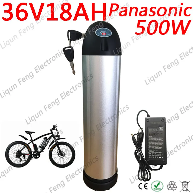 Литий ионный аккумулятор Panasonic 36 в 17 а/ч 12 15 18 А/ч для электровелосипеда 500 Вт 1000