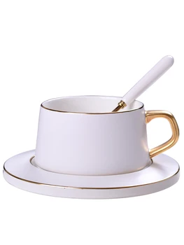 

Royal Pottery European Coffee Cup Modern Design Handmade White Small Tea Cups Saucer Tampa De Silicone Cup And Saucer EE50