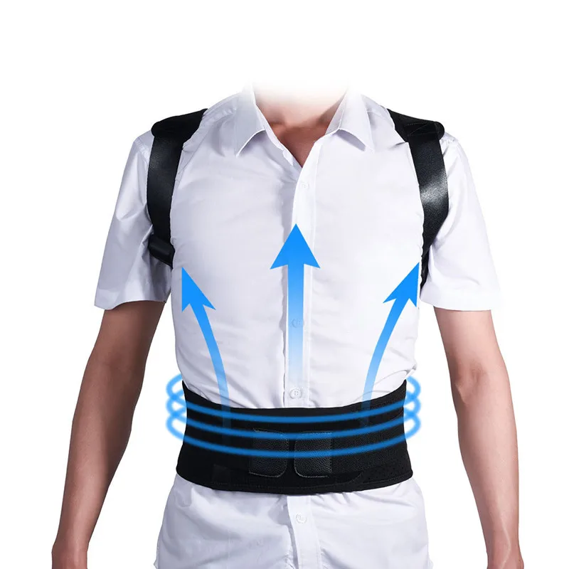 

Back Posture Corrector Shoulder Lumbar Brace Spine Support Belt Adjustable Adult Corset Posture Correction Belt Body Unisex