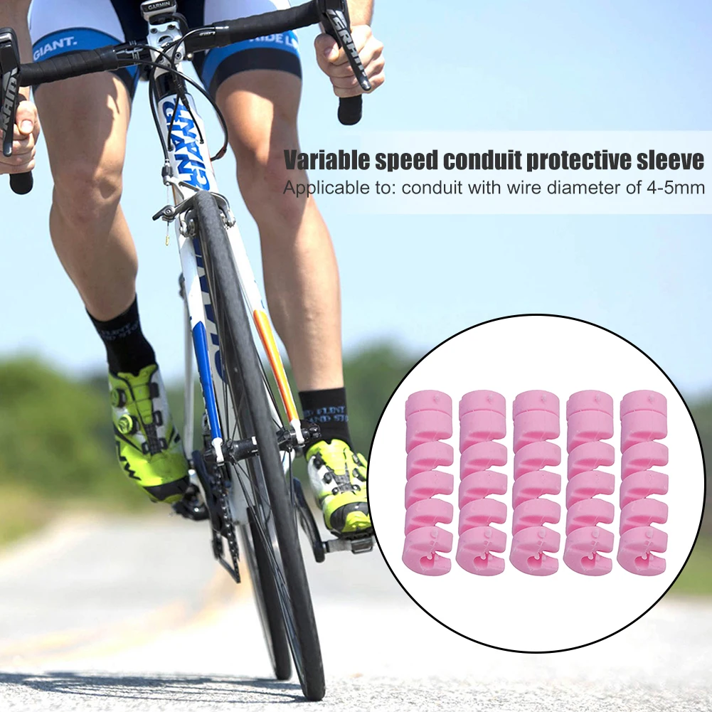 Description Picture 6 of item5pc/set Bike Brake Shift Line Cable Sleeve Replacement MTB Bicycle Housing Protective Tubes Cycling Frame protector Riding Parts