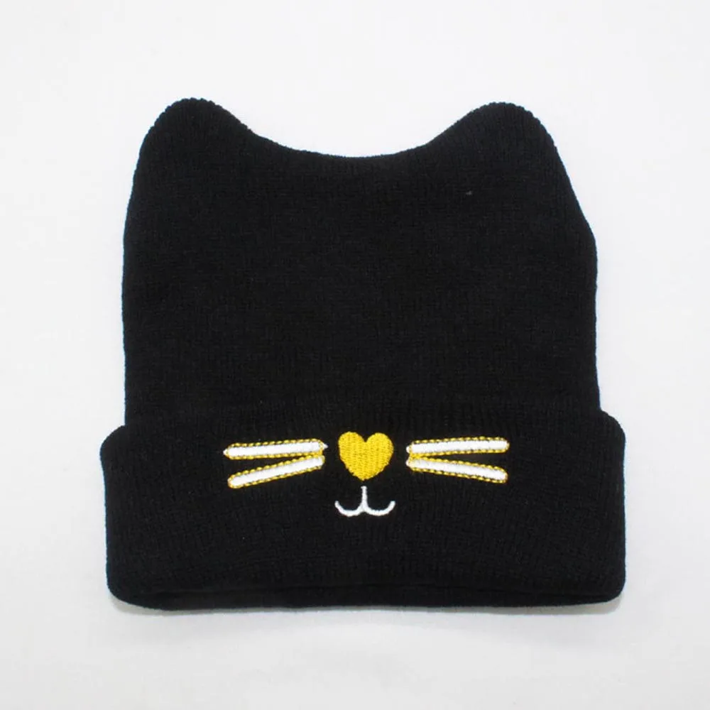ARLONEET 2020 New Knitted Hats For Babies Kittens Winter Children Boy Girl Warmer Knit Cap Hat | Детская одежда и обувь