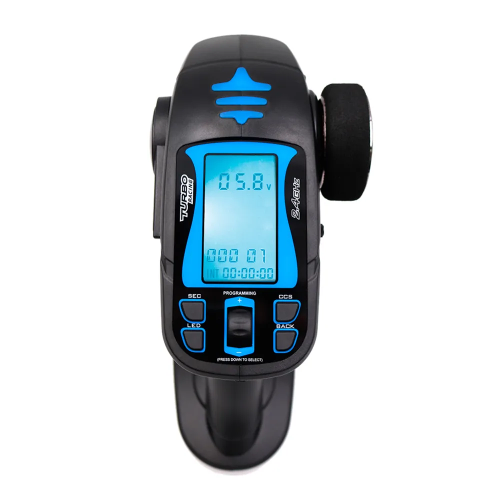 

TURBO RACING TB-TX2 2.4GHz FHSS Digital 7CH Radio Remote Control Transmitter with TB-RX200 Receiver LCD LED for RC Vehicle Boat