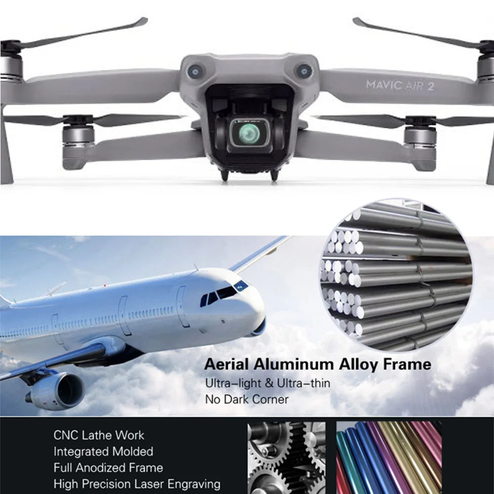 Фильтр для DJI Mavic Air 2 фильтр ND4/8/16/32/64 PL полярное стекло нейтральной плотности Air2